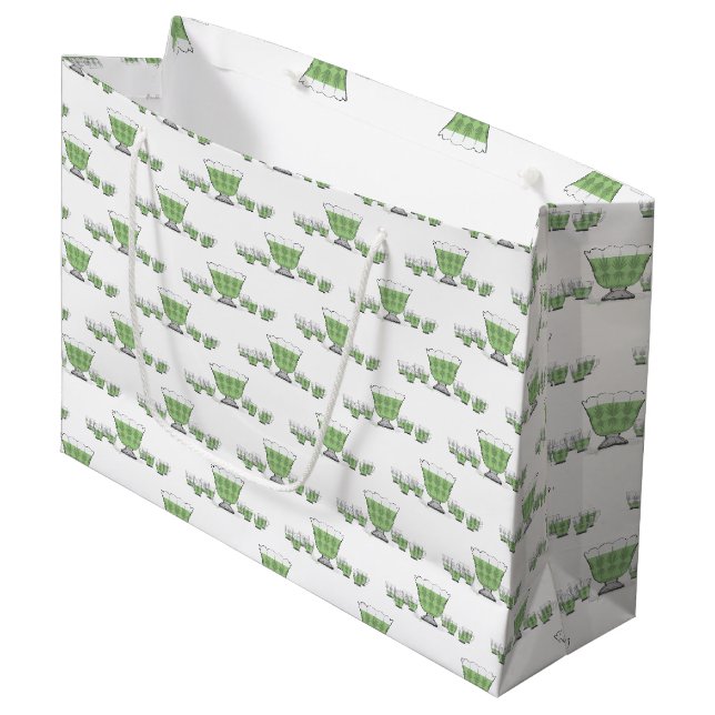 Bolsa de regalo grande para tazón de ponche de cri (Angulo Anverso)