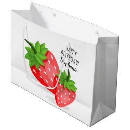 Bolsa De Regalo Grande Parche de fresa