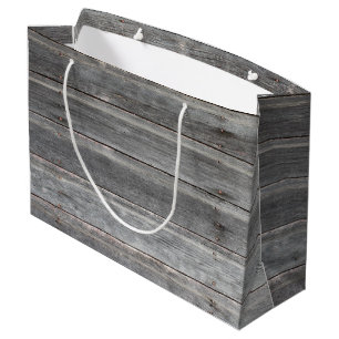 Bolsa De Regalo Grande Pared de madera (resistida) vieja