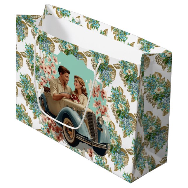 Bolsa De Regalo Grande Pareja Vintage (Angulo Anverso)