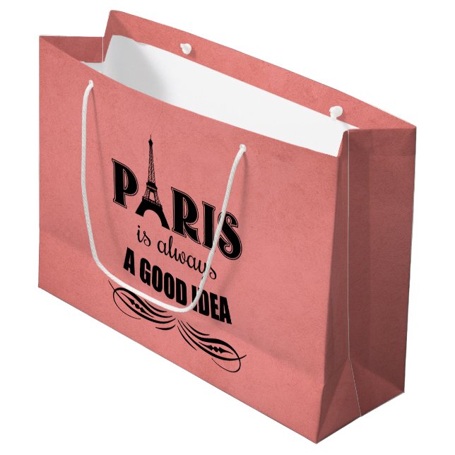 Bolsa De Regalo Grande París es siempre una buena idea (Angulo Anverso)