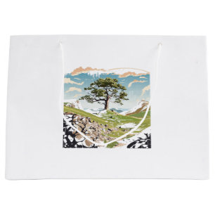 Bolsa De Regalo Grande Parque nacional Northumberland Sycamore Gap Tree