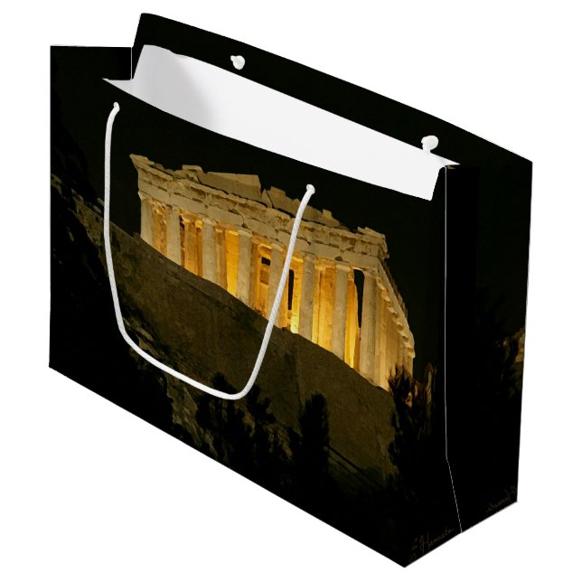 Bolsa De Regalo Grande Partenón de noche (Angulo Anverso)