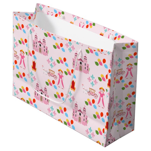 Bolsa De Regalo Grande Partido de Cumpleaños de la Princesa Real (Angulo Anverso)