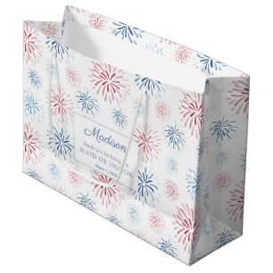Bolsa De Regalo Grande Partido de la boda de los fuegos artificiales del