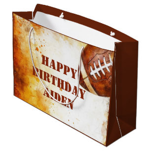 Bolsa De Regalo Grande Partido temático del fútbol personalizado