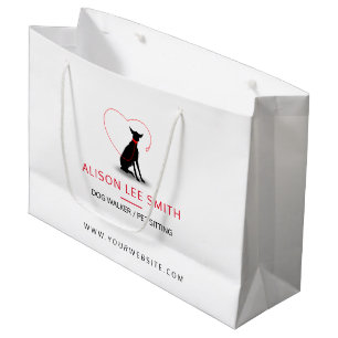 Bolsa De Regalo Grande Paseador de perros / Cuidado de mascotas sentado