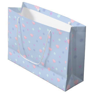 Bolsa De Regalo Grande Pastel de conchas marinas y perlas en peligro