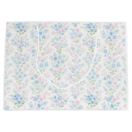 Bolsa De Regalo Grande Pastel Floral