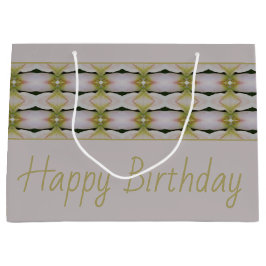 Bolsa De Regalo Grande Pastel Mauve Con Patrón Moderno