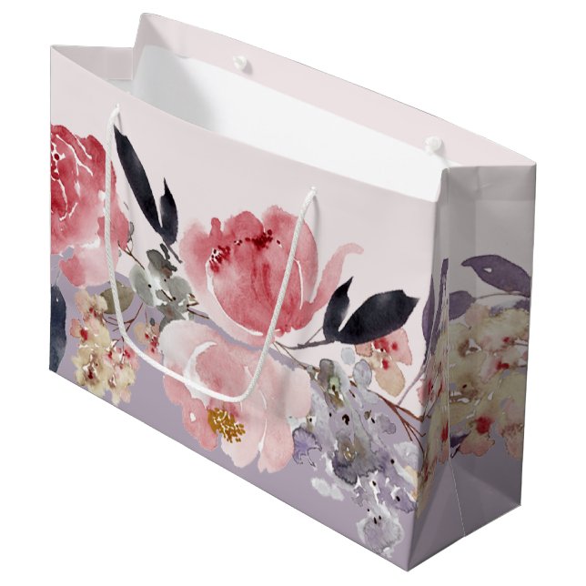Bolsa De Regalo Grande Pastel Peony (Angulo Anverso)