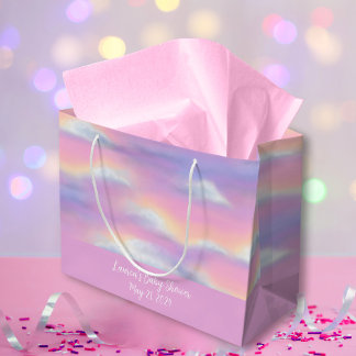 Bolsa De Regalo Grande Pastel Rainbow Sky Baby Shower