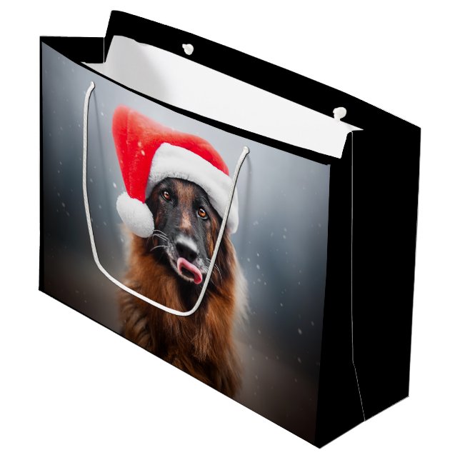 Bolsa De Regalo Grande Pastor Santa Alemán (Angulo Anverso)
