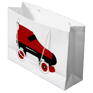 Bolsa De Regalo Grande patín derby de roller de quad rojo