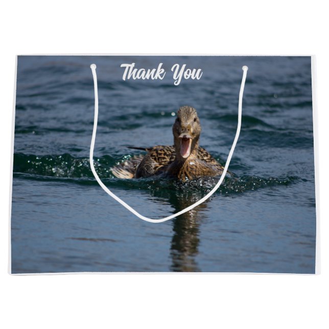 Bolsa De Regalo Grande Pato abierto con pico (Anverso)