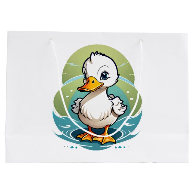 Bolsa De Regalo Grande pato-blanco (Reverso)