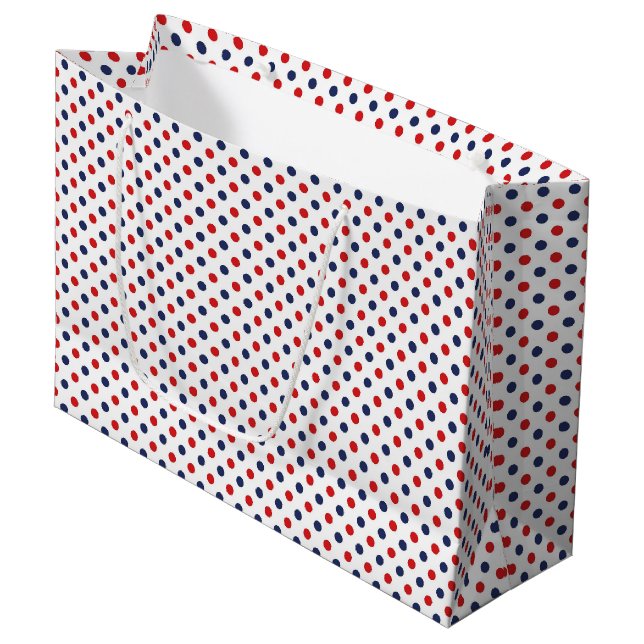 Bolsa De Regalo Grande Patriotic Dots Gift Bag (Angulo Anverso)