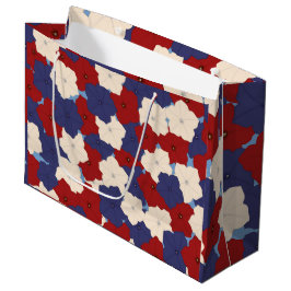 Bolsa De Regalo Grande Patriotic Petunias Large Gift Bag