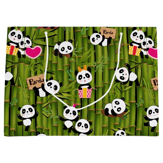 Bolsa De Regalo Grande Patrón 2 de Panda (Anverso)