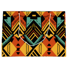 Bolsa De Regalo Grande Patrón africano vibrante
