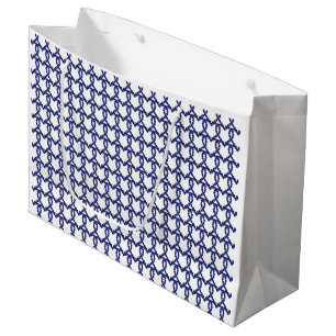 Bolsa De Regalo Grande Patrón azul