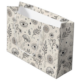 Bolsa De Regalo Grande Patrón Botánico Celestial (3)