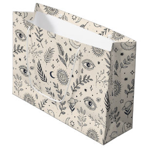 Bolsa De Regalo Grande Patrón Botánico Celestial (5)