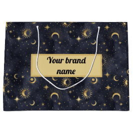 Bolsa De Regalo Grande Patrón celestial abstracto de cielo nocturno