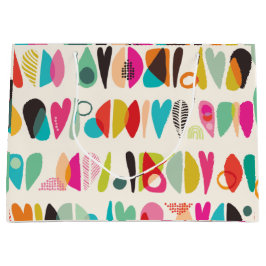 Bolsa De Regalo Grande Patrón colorido brillante y brillante