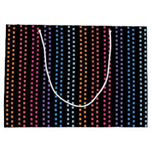 Bolsa De Regalo Grande Patrón cuadrado multicolor