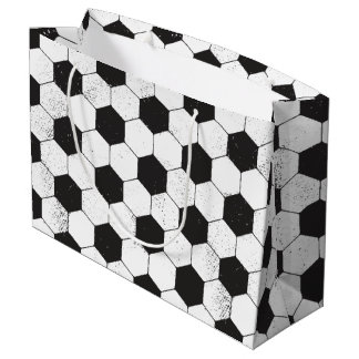 Bolsa De Regalo Grande Patrón de bolas de fútbol