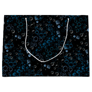 Bolsa De Regalo Grande Patrón de burbujas 01 Black BG