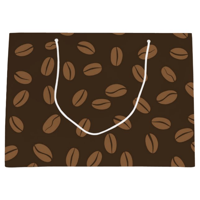 Bolsa De Regalo Grande Patrón de café (Anverso)