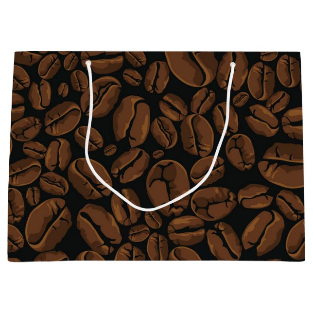 Bolsa De Regalo Grande Patrón de café (Anverso)
