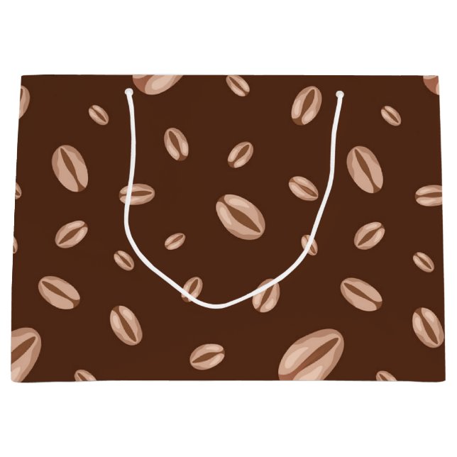Bolsa De Regalo Grande Patrón de café (Anverso)