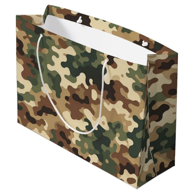 Bolsa De Regalo Grande Patrón de camuflaje (Angulo reverso)