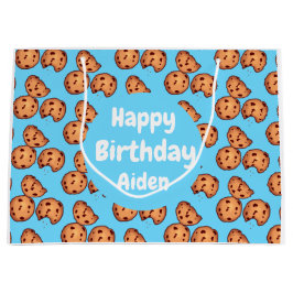 Bolsa De Regalo Grande Patrón de cookies de chocolate