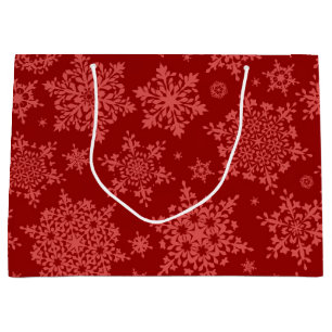 Bolsa De Regalo Grande Patrón de copo de nieve