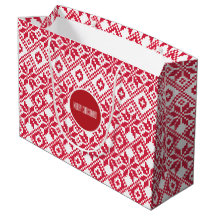 Patrón de copo de nieve nórdico Navidad nombre per