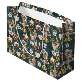Bolsa De Regalo Grande Patrón de Cumpleaños 