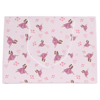 Bolsa De Regalo Grande Patrón de cumpleaños de Ballerina Nutcracker