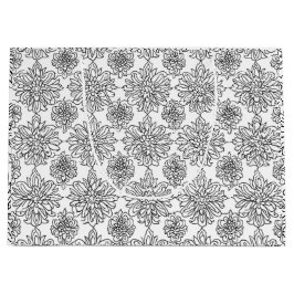 Bolsa De Regalo Grande Patrón de diseño de crisantemo de color propio