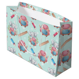 Bolsa De Regalo Grande Patrón de elefante de vuelta al cole