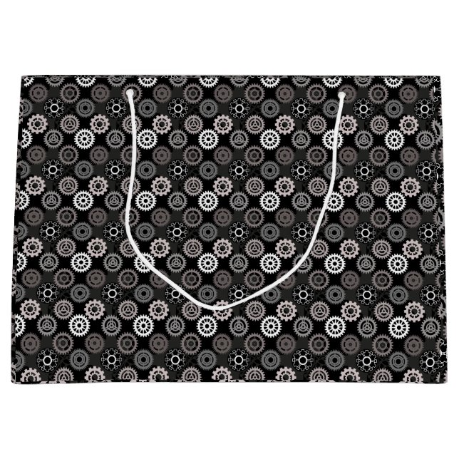 Bolsa De Regalo Grande Patrón de engranajes de bicicleta 01x4.b (Anverso)