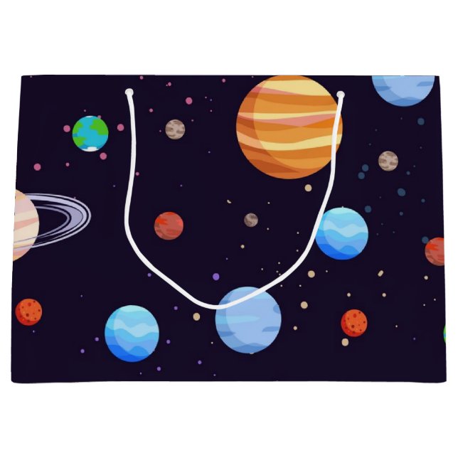 Bolsa De Regalo Grande Patrón de espacio (Anverso)