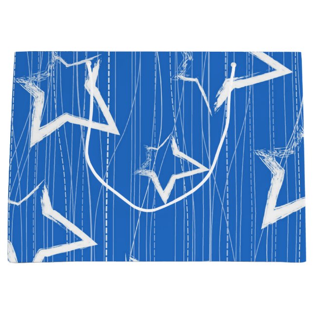 Bolsa De Regalo Grande Patrón de estrellas (Anverso)
