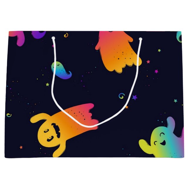 Bolsa De Regalo Grande Patrón de fantasma (Anverso)