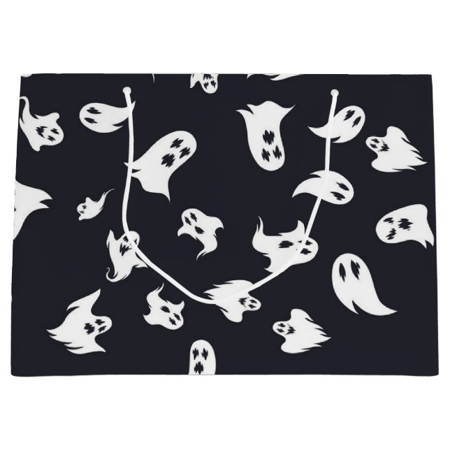 Bolsa De Regalo Grande Patrón de fantasma (Anverso)
