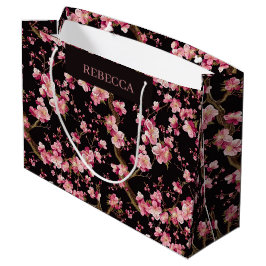Bolsa De Regalo Grande Patrón de Flor de Cerezo Sakura