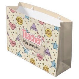 Bolsa De Regalo Grande Patrón de formas de matemáticas para maestros de p